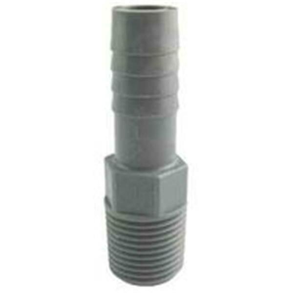 Boshart Industries 0.75 in. Nominal Boshart Pipe Adapter, Gray - Polyethylene 278242